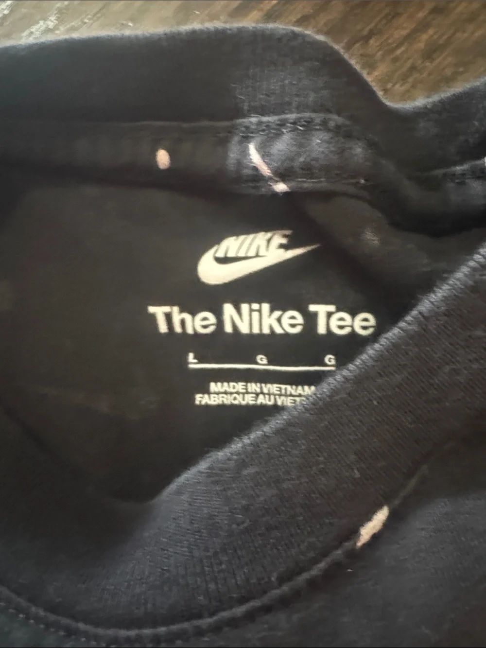 Nike Navy and White Swoosh Star Print Tee with Navy Joggers